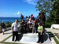 Jacky Jnr and family at  BLOOD COMPACT BEACH