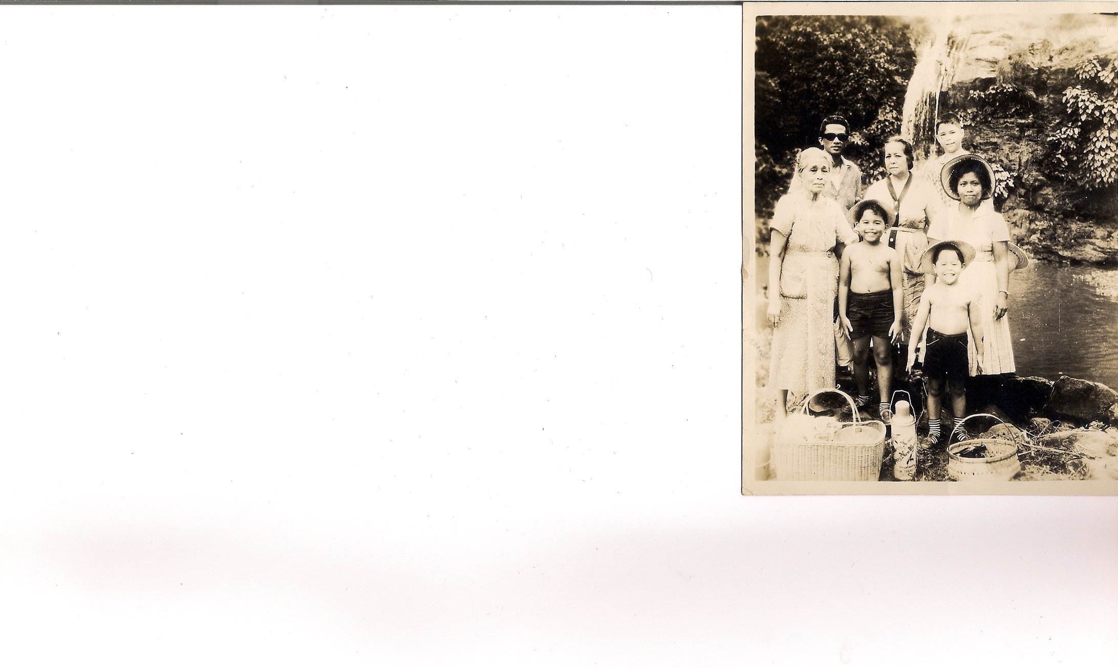PagsanhanFalls_Outing_with_Lolas_Lolita_and_Anita,_Carlitos,_Caloy_and_Richie_-_Early_60's